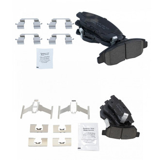 TRQ® - Ceramic Front and Rear Disc Brake Pads