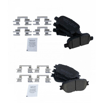 TRQ® - Ceramic Front and Rear Disc Brake Pads