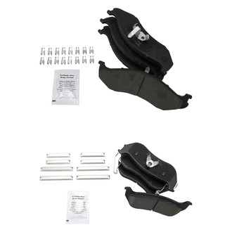TRQ® - Ceramic Front and Rear Disc Brake Pads