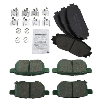 TRQ® - Ceramic Front and Rear Disc Brake Pads