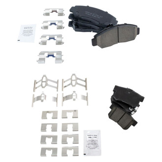 TRQ® - Ceramic Front and Rear Disc Brake Pads