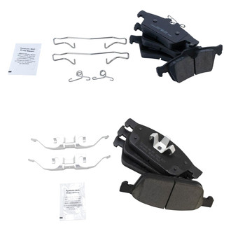 TRQ® - Ceramic Front and Rear Disc Brake Pads