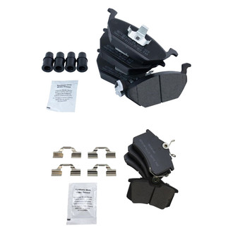 TRQ® - Semi-Metallic Front and Rear Disc Brake Pads