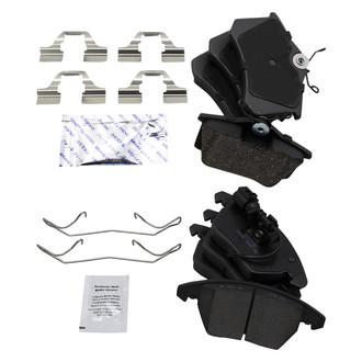 TRQ® - Ceramic Front and Rear Disc Brake Pads
