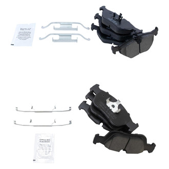 TRQ® - Ceramic Front and Rear Disc Brake Pads