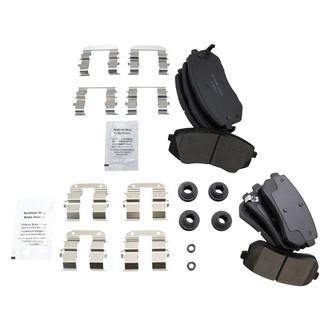 TRQ® - Ceramic Front and Rear Disc Brake Pads