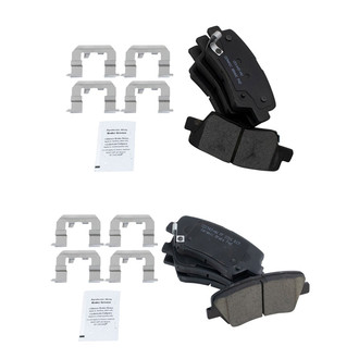 TRQ® - Ceramic Front and Rear Disc Brake Pads