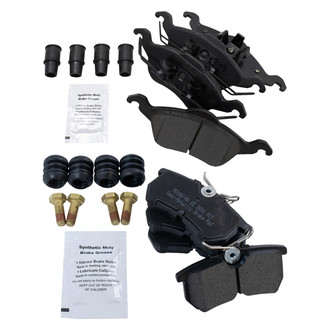 TRQ® - Ceramic Front and Rear Disc Brake Pads