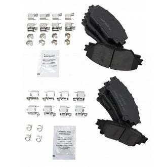 TRQ® - Ceramic Front and Rear Disc Brake Pads