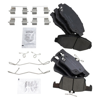 TRQ® - Ceramic Front and Rear Disc Brake Pads