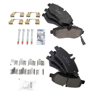TRQ® - Ceramic Front and Rear Disc Brake Pads