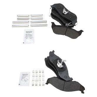 TRQ® - Semi-Metallic Front and Rear Disc Brake Pads