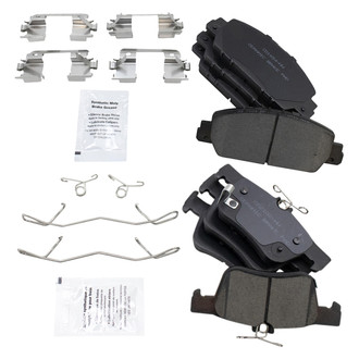 TRQ® - Ceramic Front and Rear Disc Brake Pads