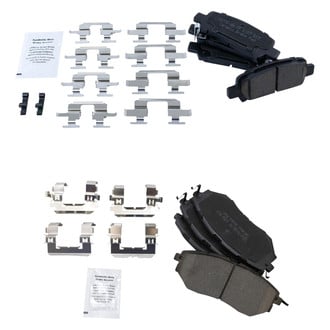 TRQ® - Ceramic Front and Rear Disc Brake Pads
