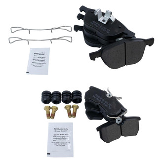 TRQ® - Ceramic Front and Rear Disc Brake Pads