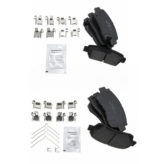 TRQ® - Ceramic Front and Rear Disc Brake Pads