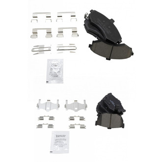 TRQ® - Ceramic Front and Rear Disc Brake Pads