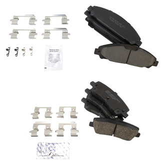TRQ® - Ceramic Front and Rear Disc Brake Pads