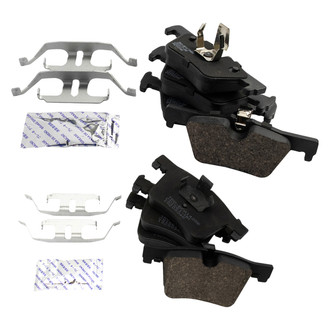 TRQ® - Ceramic Front and Rear Disc Brake Pads