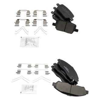 TRQ® - Ceramic Front and Rear Disc Brake Pads