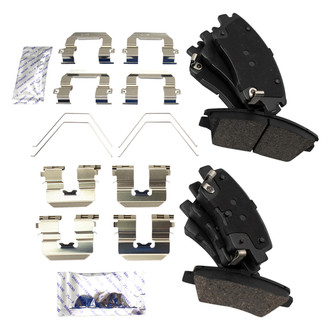 TRQ® - Ceramic Front and Rear Disc Brake Pads