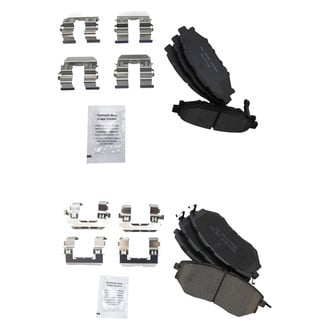 TRQ® - Ceramic Front and Rear Disc Brake Pads