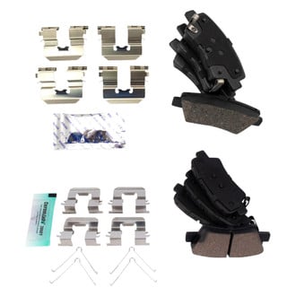 TRQ® - Ceramic Front and Rear Disc Brake Pads