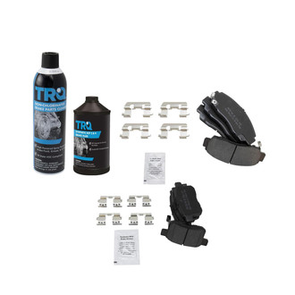 TRQ® - Semi-Metallic Front and Rear Disc Brake Pads