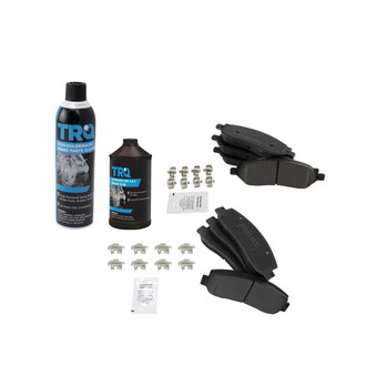 TRQ® - Semi-Metallic Front and Rear Disc Brake Pads