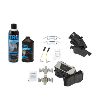 TRQ® - Semi-Metallic Front and Rear Disc Brake Pads