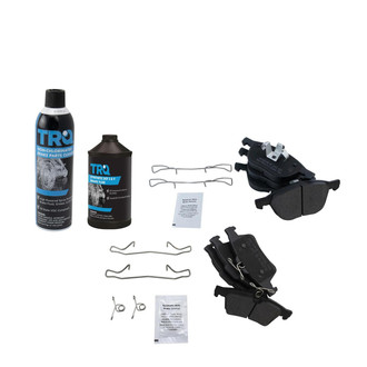 TRQ® - Semi-Metallic Front and Rear Disc Brake Pads