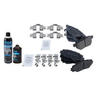 TRQ® - Semi-Metallic Front and Rear Disc Brake Pads