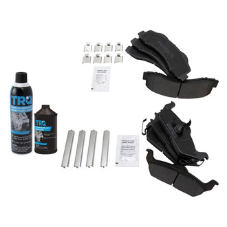 TRQ® - Semi-Metallic Front and Rear Disc Brake Pads