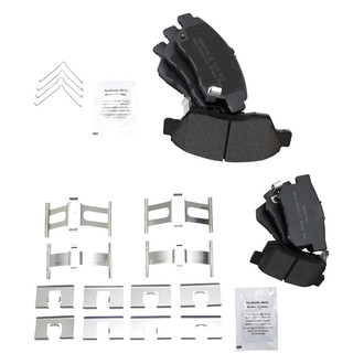 TRQ® - Semi-Metallic Front and Rear Disc Brake Pads