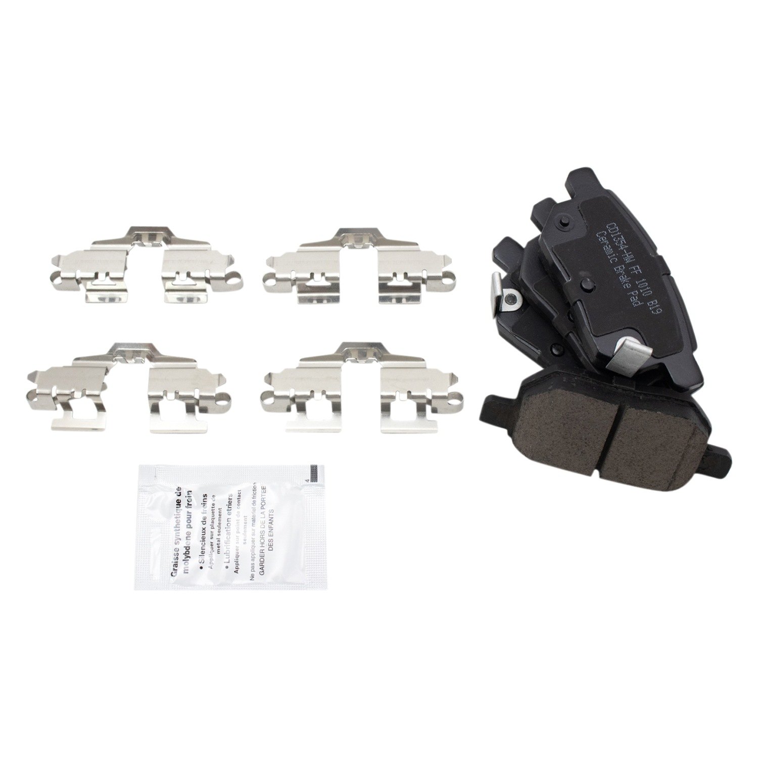 TRQ® BFA73271 - Ceramic Rear Disc Brake Pads 