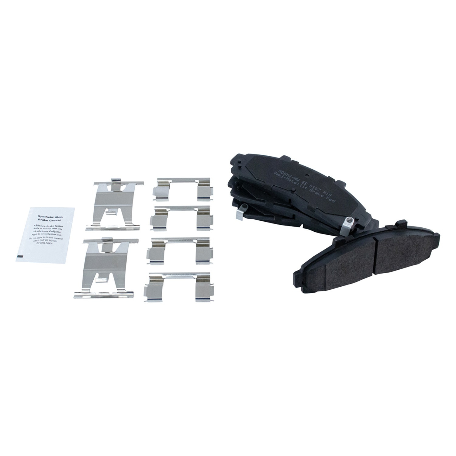TRQ® BFA73563 - Semi-Metallic Front Disc Brake Pads