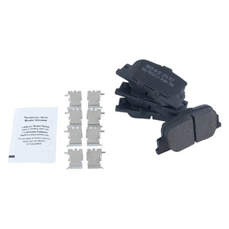 TRQ® BFA73700 - Semi-Metallic Rear Disc Brake Pads