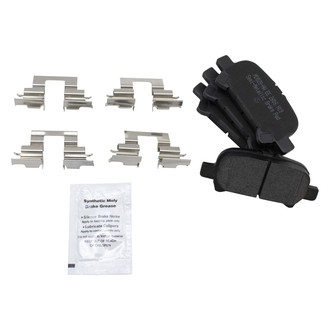 TRQ® BFA73731 - Semi-Metallic Rear Disc Brake Pads