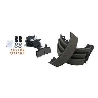 TRQ® - Semi-Metallic Front and Rear Disc Brake Pads