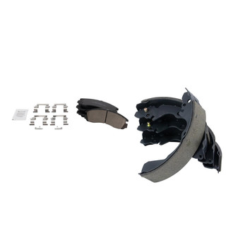 TRQ® - Ceramic Front and Rear Disc Brake Pads