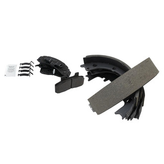 TRQ® - Semi-Metallic Front and Rear Disc Brake Pads