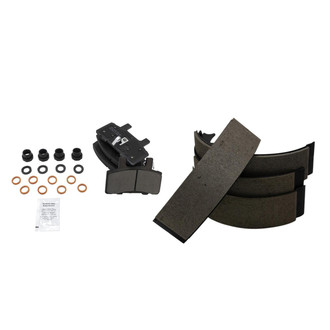 TRQ® - Semi-Metallic Front and Rear Disc Brake Pads