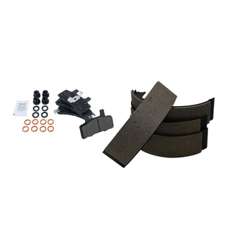 TRQ® - Semi-Metallic Front and Rear Disc Brake Pads