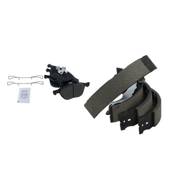 TRQ® - Semi-Metallic Front and Rear Disc Brake Pads