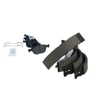TRQ® - Semi-Metallic Front and Rear Disc Brake Pads