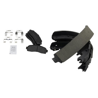 TRQ® - Semi-Metallic Front and Rear Disc Brake Pads