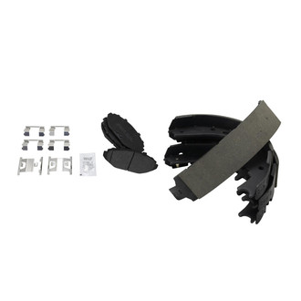 TRQ® - Semi-Metallic Front and Rear Disc Brake Pads