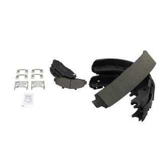TRQ® - Semi-Metallic Front and Rear Disc Brake Pads