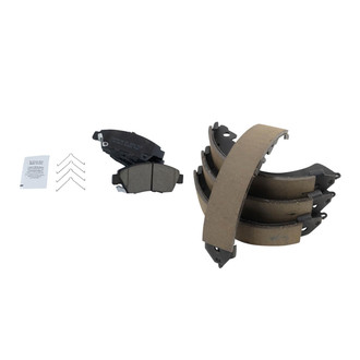 TRQ® - Ceramic Front and Rear Disc Brake Pads