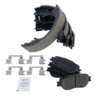 TRQ® - Ceramic Front and Rear Disc Brake Pads